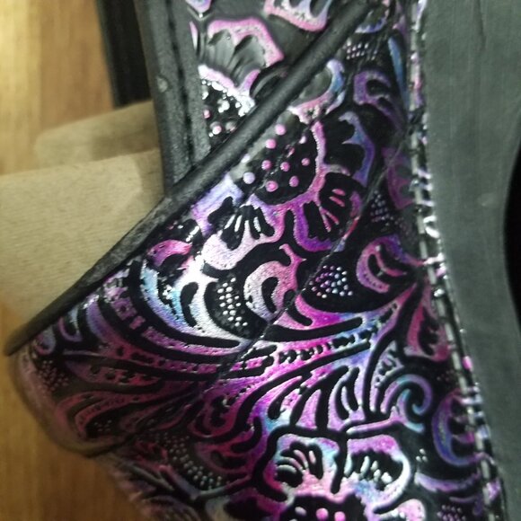 Dansko Women's XP 2.0 Purple Floral Embossed Clogs EU 41 US 10.5-11 - Picture 7 of 12